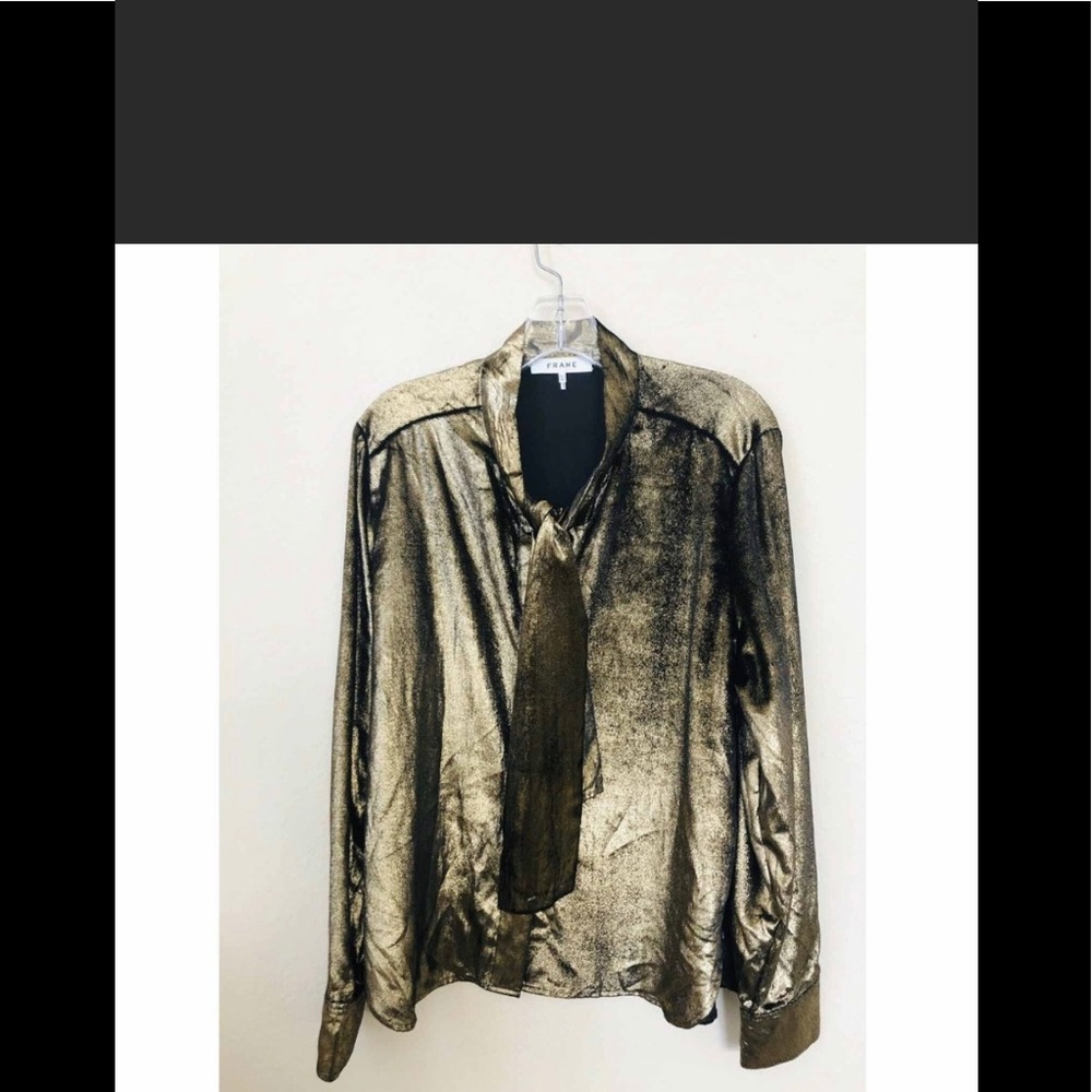 Frame Gold Metallic Top - Picture 2 of 11